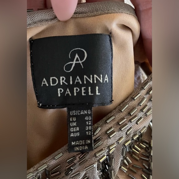 Adrianna Papell beaded dress size 8 - Picture 10 of 12